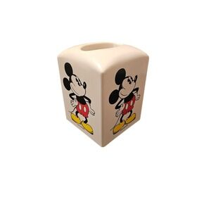 Vintage Mickey Mouse Walt Disney Co. Tissue Dispenser color white